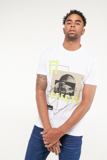 Camiseta básica manga corta con estampado