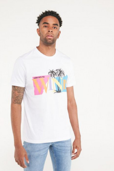 Camiseta manga corta estampada.