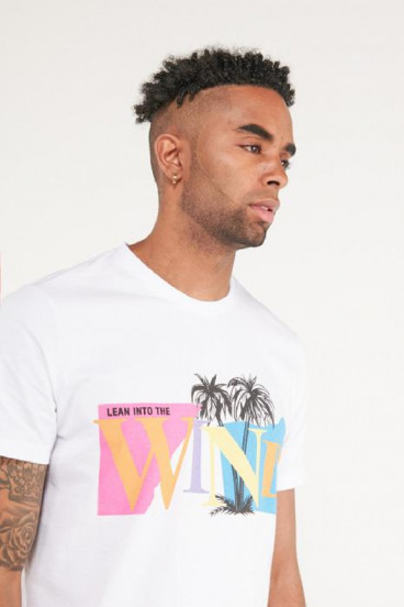 Camiseta manga corta estampada.