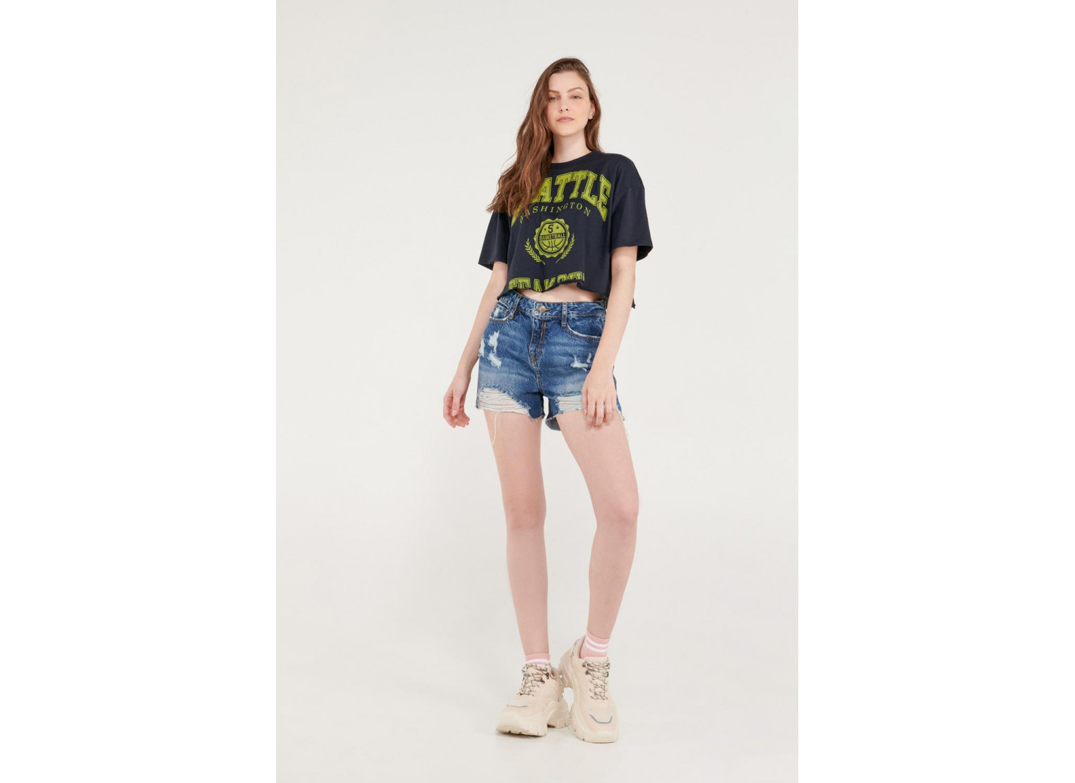Camiseta manga corta con estampado.