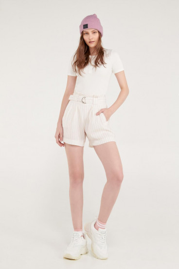 Short paperbag con cinturón