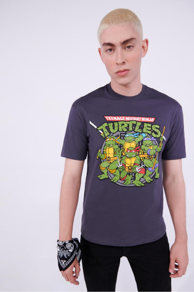 Camiseta manga corta estampado de Tortugas Ninja
