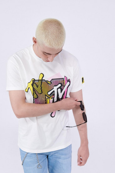 Camiseta manga corta estampada de MTV.