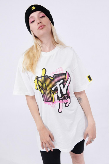 Camiseta manga corta estampada de MTV.