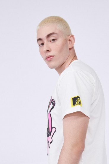 Camiseta manga corta estampada de MTV.