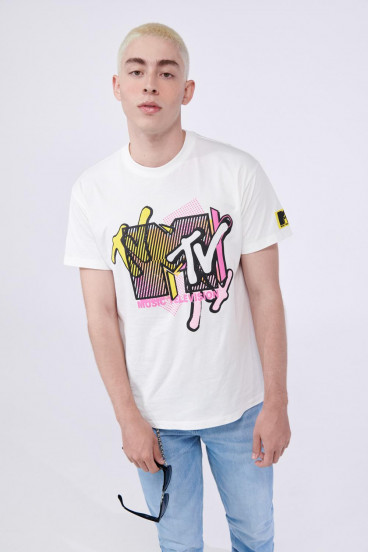 Camiseta manga corta estampada de MTV.