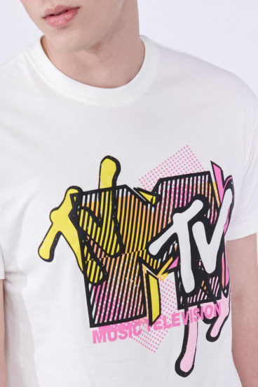 Camiseta manga corta estampada de MTV.