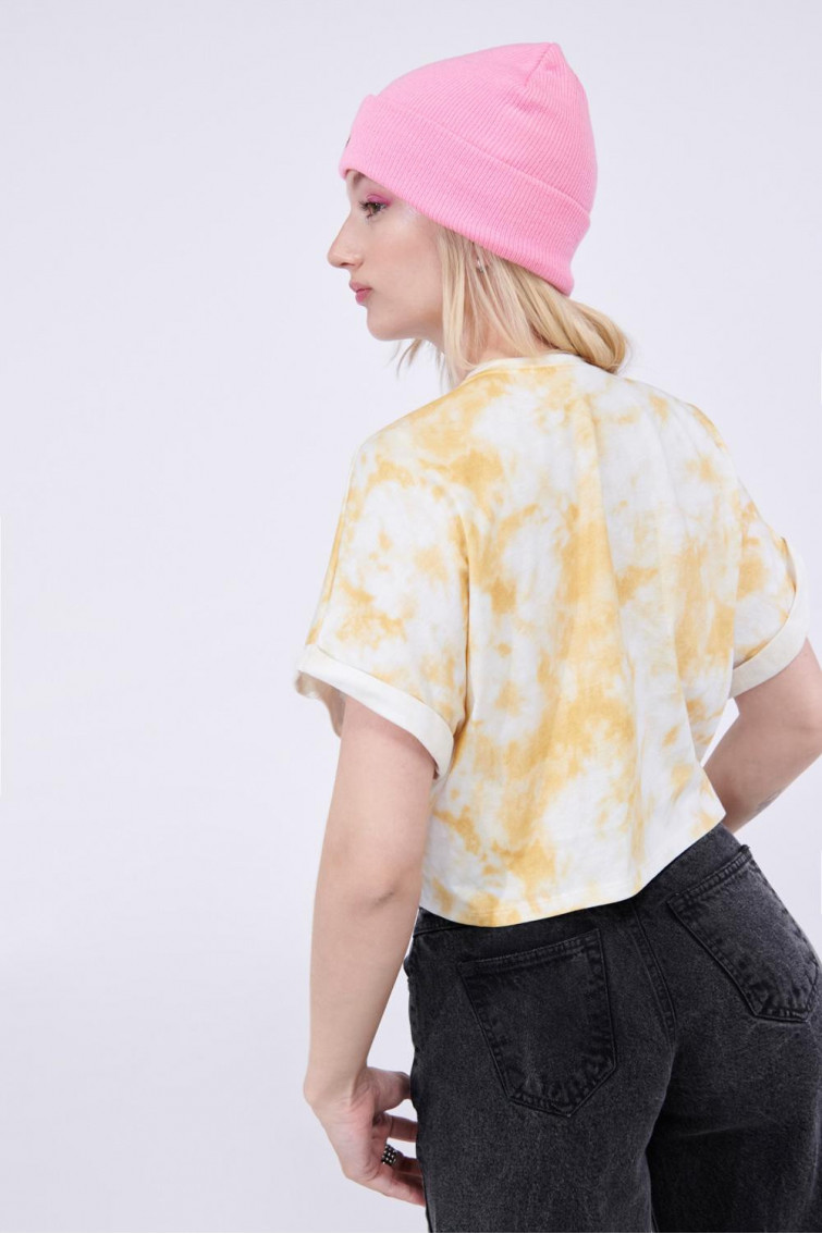 Camiseta Tie dye  manga incluida, estampado de MTV.