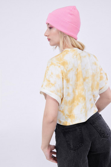 Camiseta Tie dye  manga incluida, estampado de MTV.