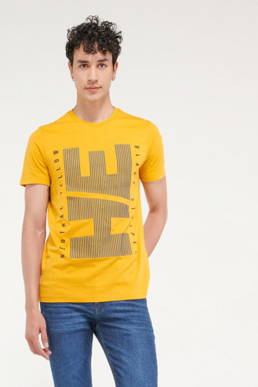 Camiseta básica manga corta con estampado