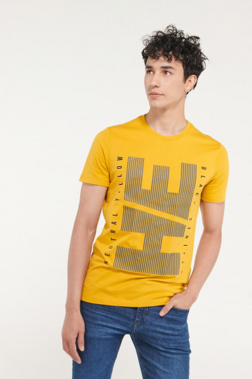 Camiseta básica manga corta con estampado