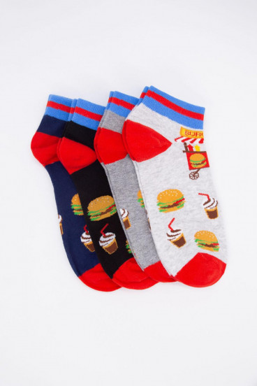 Medias cortas con motivo