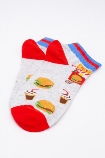 Medias cortas con motivo