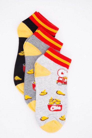 Medias cortas con motivo