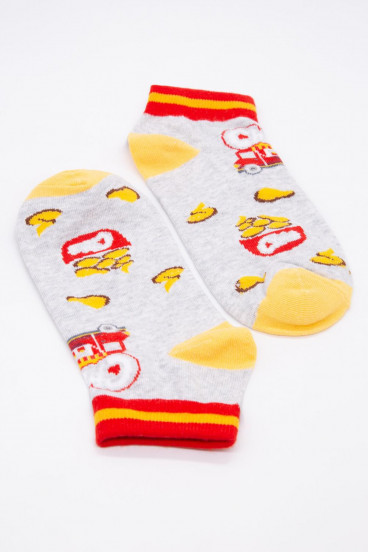 Medias cortas con motivo