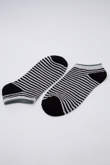 medias cortas a rayas