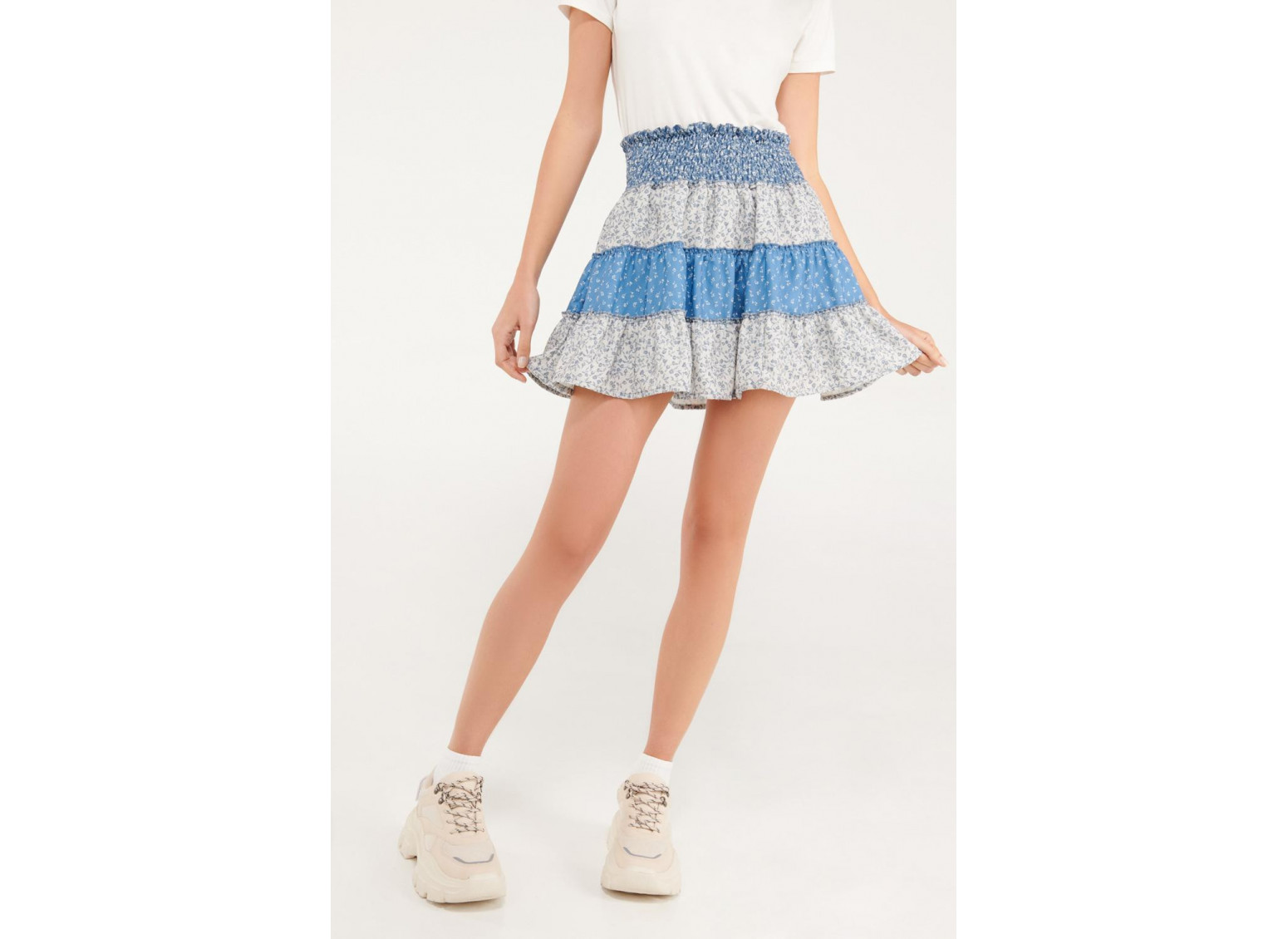 Falda boleros estampada