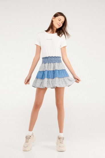 Falda boleros estampada