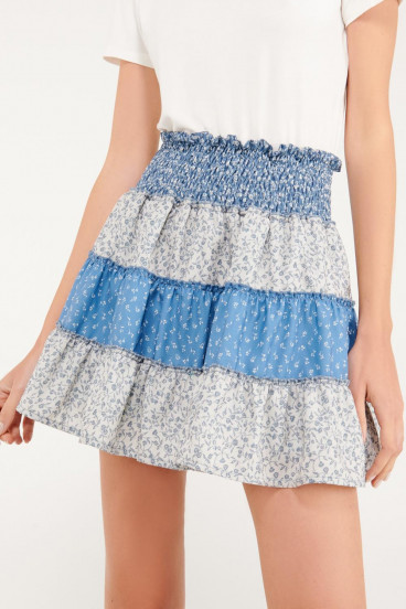 Falda boleros estampada