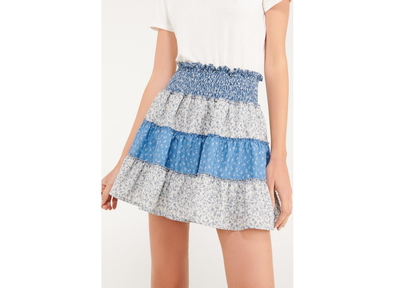 Falda boleros estampada