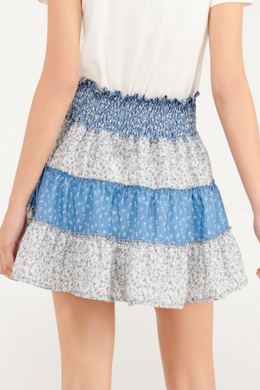 Falda boleros estampada