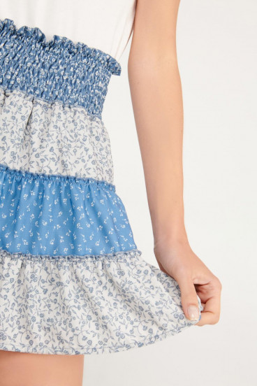 Falda boleros estampada