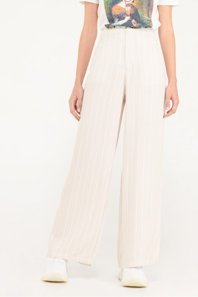 Pantalón palazzo super tiro alto