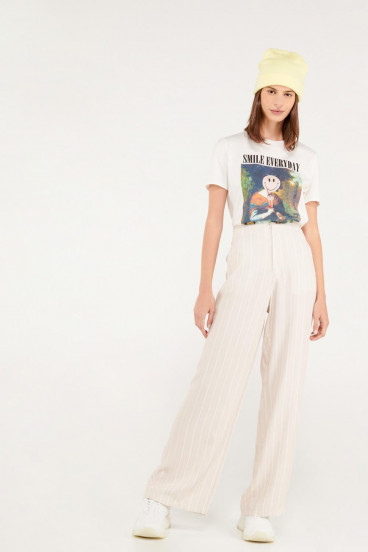 Pantalón palazzo super tiro alto