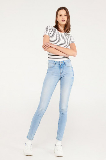 Body manga corta a rayas.