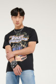 Camiseta cuello redondo con estampado frente y espalda de Rápidos y Furiosos.