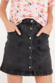 Falda con botones