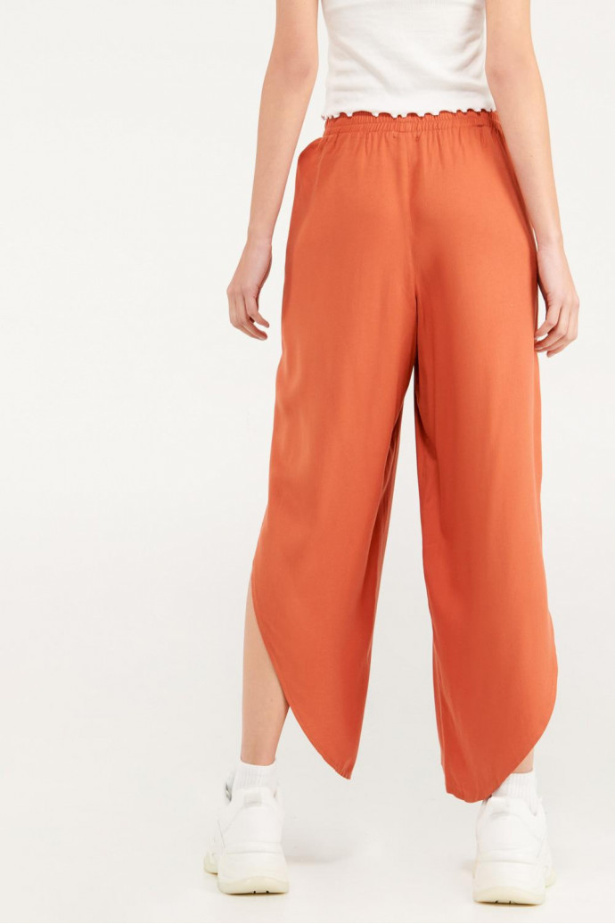 Pantalón culotte con aberturas