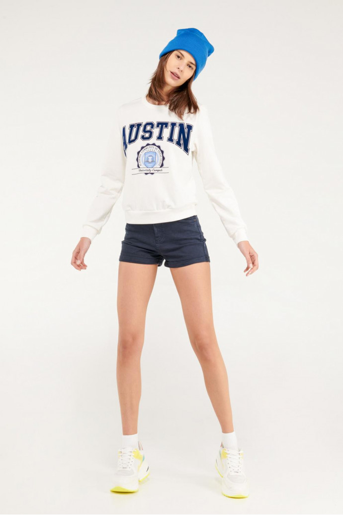 Short unicolor tiro alto