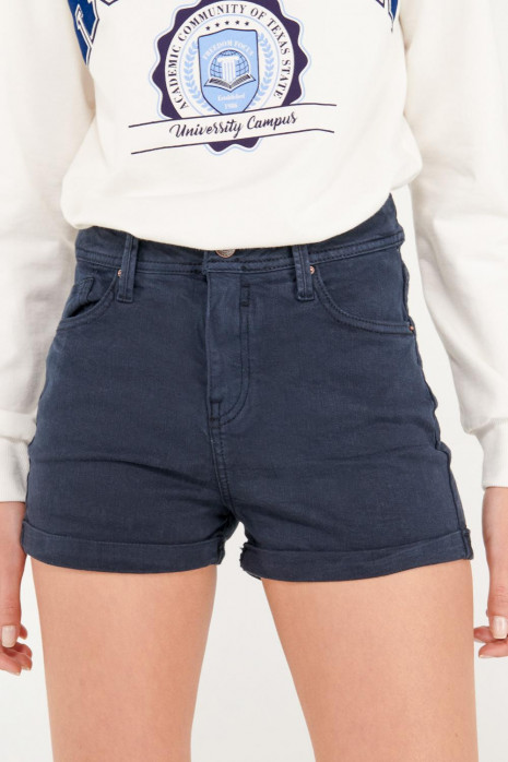 Short unicolor tiro alto