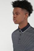 Camiseta Polo unicolor con cuello en tela plana