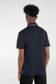 Camiseta Polo unicolor con cuello en tela plana