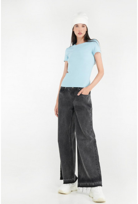 Camiseta básica, manga corta.