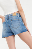 Short denim tiro alto