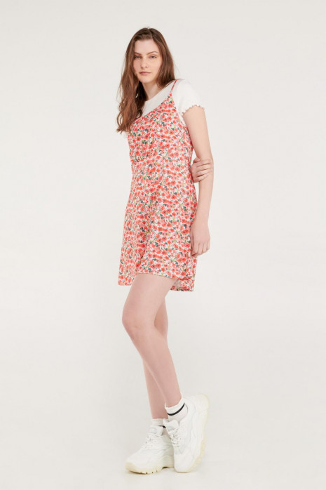 Vestido enterizo short corto, de tiras