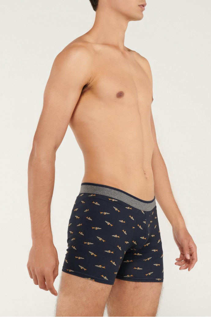Ropa interior, boxer, Pierna media, estampado.