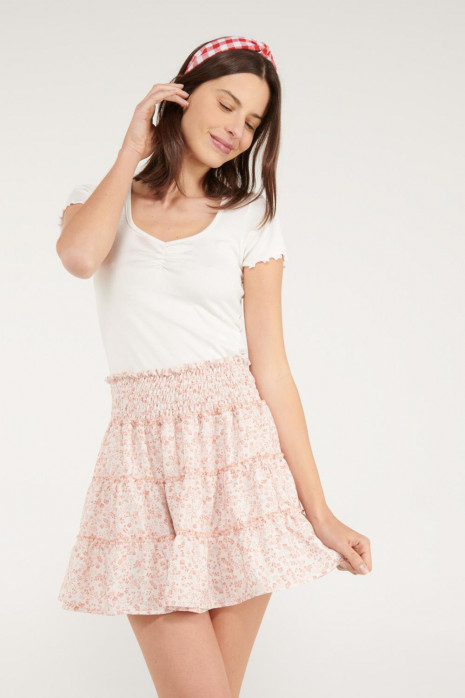 Falda boleros estampada