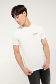 camiseta cuello redondo estampada