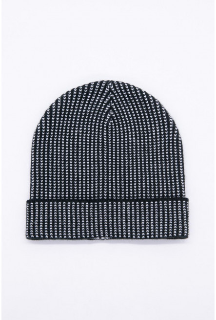 Gorro con arte gris oscuro