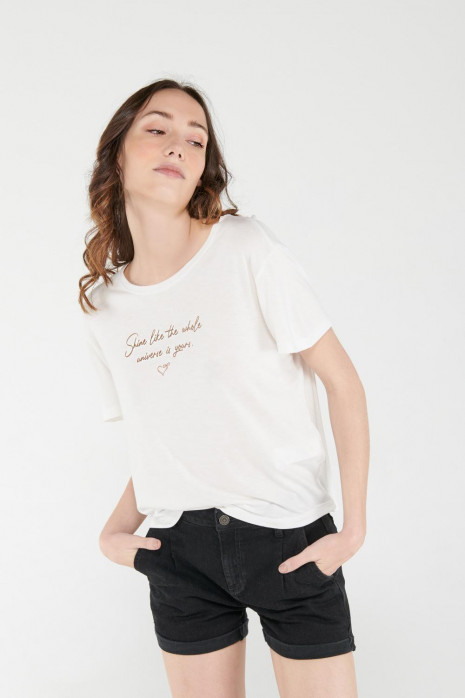 Camiseta manga corta con estampado