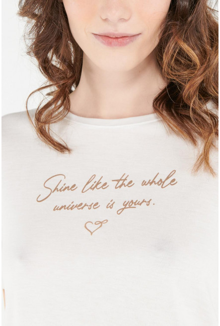 Camiseta manga corta con estampado