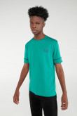 Camiseta Fit manga corta, con estampado.