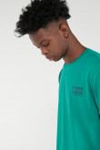 Camiseta Fit manga corta, con estampado.