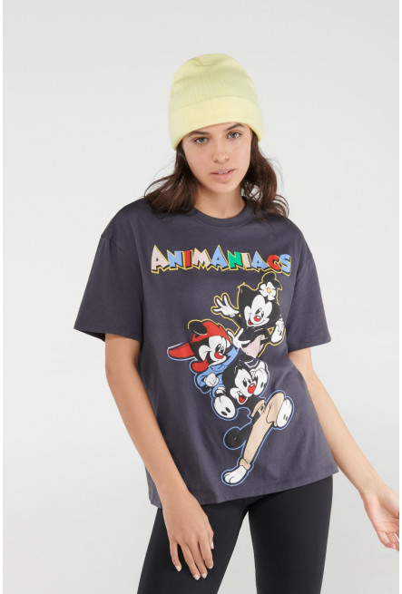 Camiseta manga corta estampada de Animaniacs,