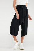 Pantalón culotte con cinturón