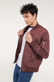 Chaqueta bomber unicolor